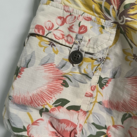 Lucky Brand Tropical Floral Print Capri Cargo Pants, Sz 12 - Picture 4 of 16